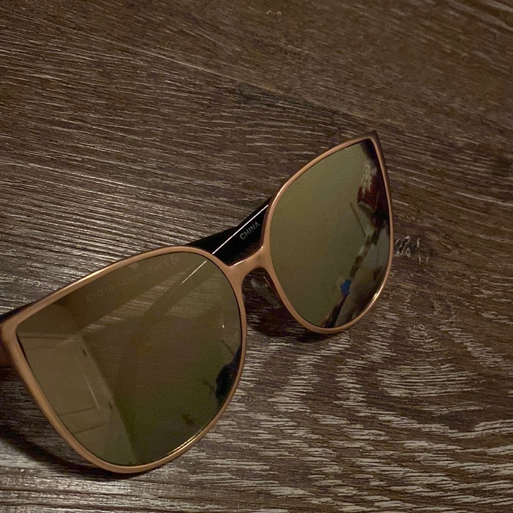 Black and gold sunglasses